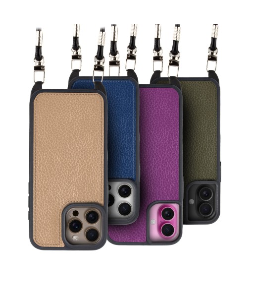 Coque "Crossbody" cuir pour iPhone 16 ( Tous modèles ) - Buffle de la marque