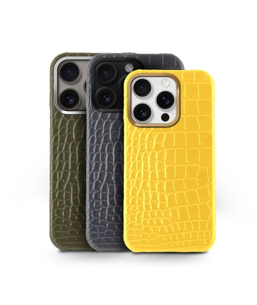 Coque cuir "Prime" pour iPhone 16 ( Pro & Pro Max ) - Alligator acheter en ligne