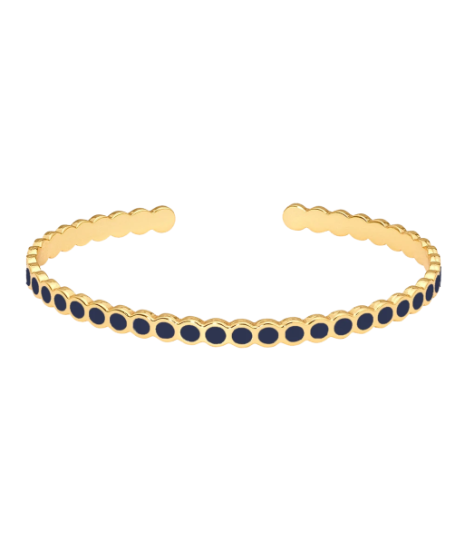 Bracelet jonc Lumi II bleu nuit destockage