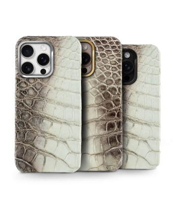 Coque cuir "Prime" pour iPhone 16 ( Pro & Pro Max ) - Crocodile "Himalaya" À commander