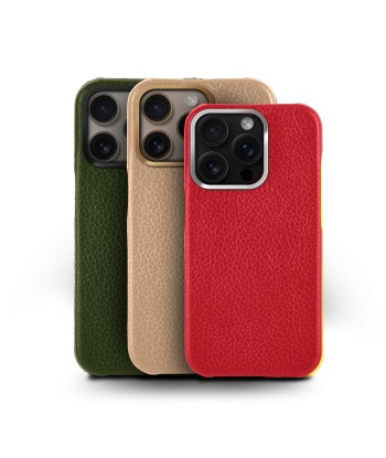 Coque cuir "Prime" pour iPhone 16 ( Pro & Pro Max ) - Buffle français