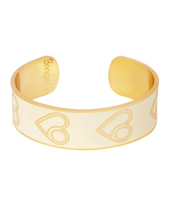 Bracelet Jonc B.Heart - Blanc Sable d'Europe débarque