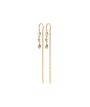 Boucles d'oreilles Louanne plaqué or les ligaments