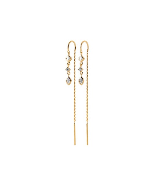 Boucles d'oreilles Louanne plaqué or les ligaments