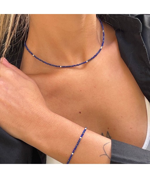 Bracelet Opéra argent et lapis lazuli Les magasins à Paris et en Île-de-France