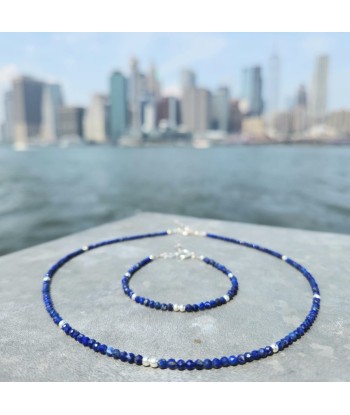 Bracelet Opéra argent et lapis lazuli Les magasins à Paris et en Île-de-France