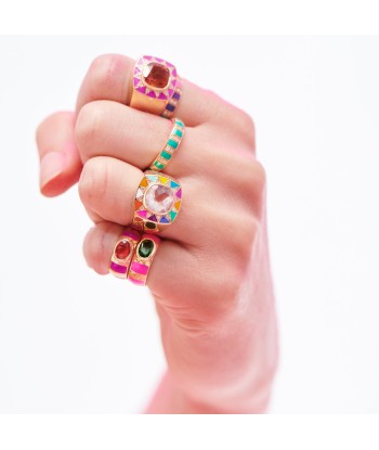 Bague Delphine rose fluo en ligne