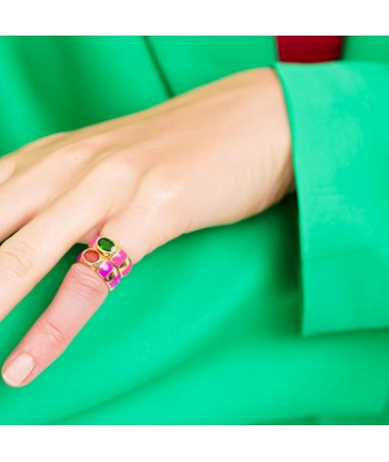 Bague Delphine rose fluo en ligne