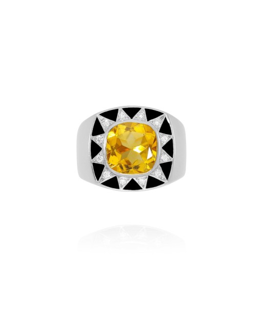 Bague Stella Argent - noir le concept de la Pate a emporter 