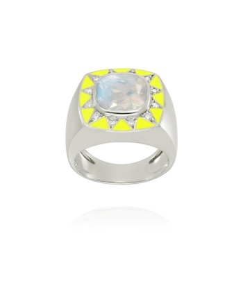 Bague Stella jaune fluo paiement sécurisé