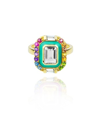 Bague Salma vert d'eau Jusqu'à 80% De Réduction