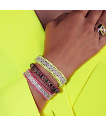 Bracelet Janeiro jaune fluo Venez découvrir notre 