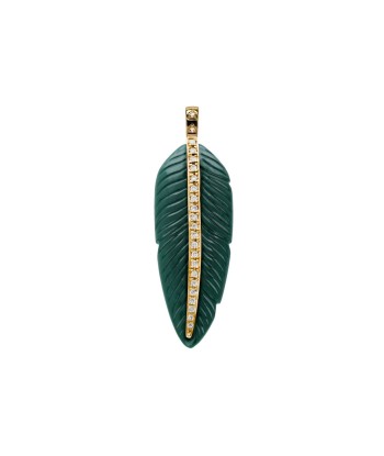 Pendentif Plume Malachite est présent 