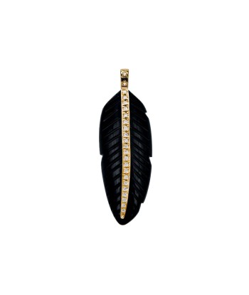 Pendentif Plume Onyx du meilleur 