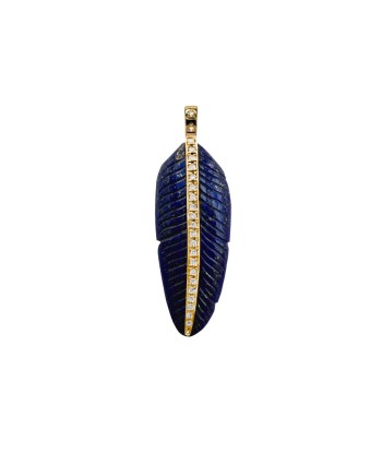 Pendentif Plume Lapis des créatures d'habitude