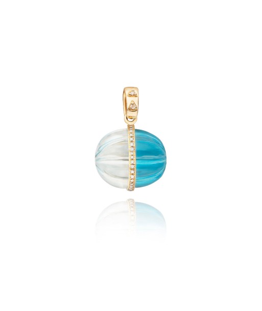 Pendentif Balloon bleu et transparent livraison et retour toujours gratuits