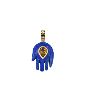 Pendentif Main lapis Venez découvrir notre 