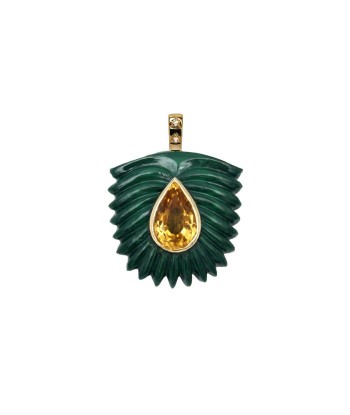 Pendentif Palme Malachite offre 