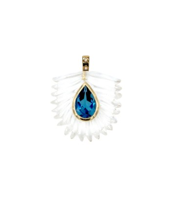 Pendentif Palme Quartz soldes