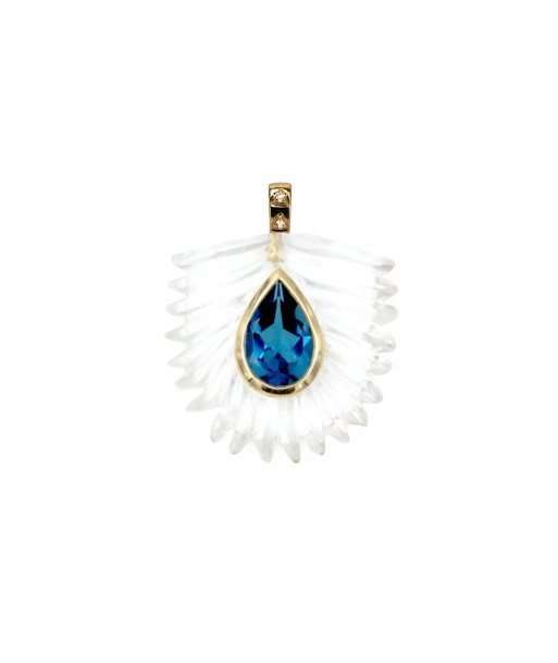 Pendentif Palme Quartz soldes