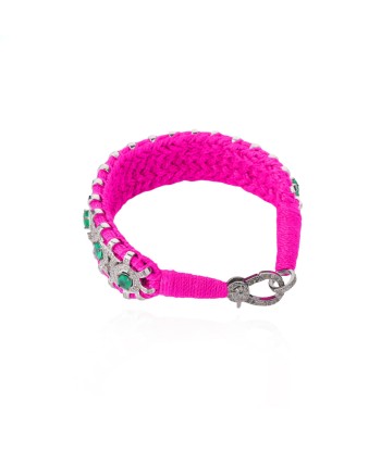 Bracelet Sao Paulo rose fluo Pour