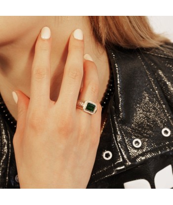 Bague Marly Or, Diopside de l' environnement