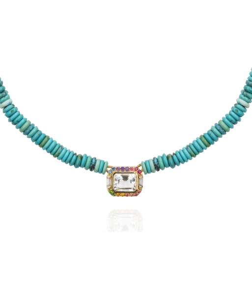 Collier Molly perles turquoise et or offre 