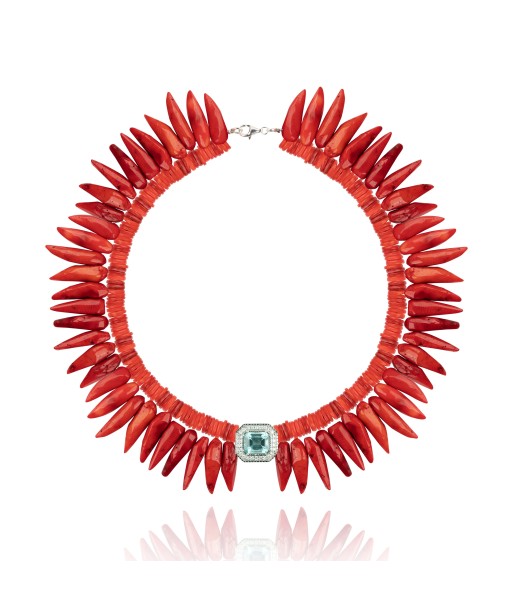 Collier Molly special corail et apatite store