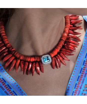 Collier Molly special corail et apatite store