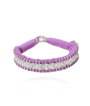 Bracelet Janeiro lilas en linge