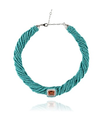 Collier Tornado Turquoise Citrine du meilleur 