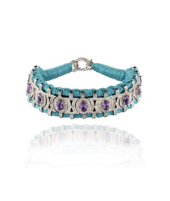 Bracelet Sao Paulo turquoise - améthystes vente chaude votre 