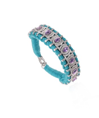 Bracelet Sao Paulo turquoise - améthystes vente chaude votre 