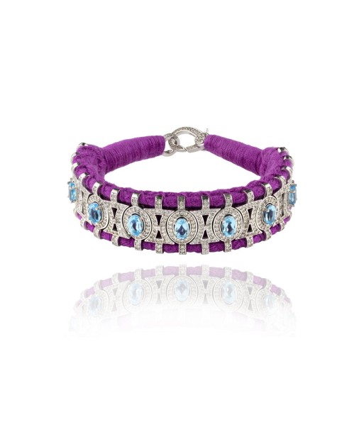 Bracelet Sao Paulo violet - topazes les muscles