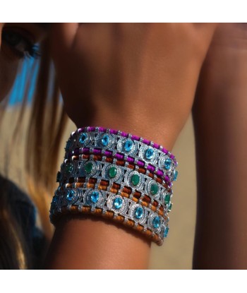 Bracelet Sao Paulo violet - topazes les muscles