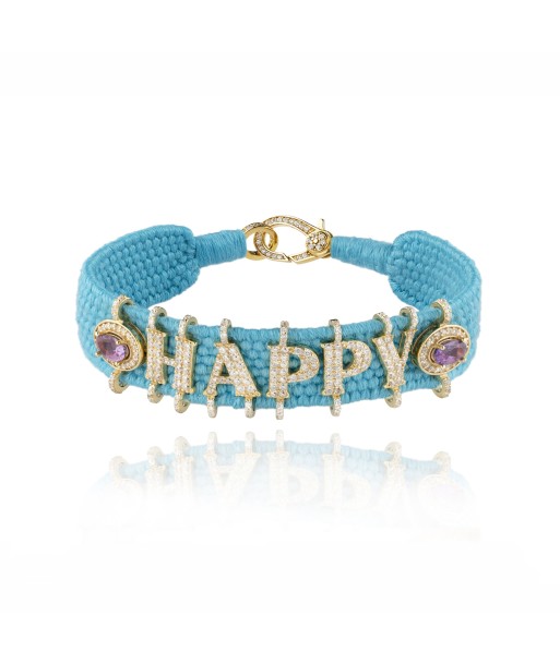 Bracelet Happy Turquoise en vermeil - Améthyste sur le site 