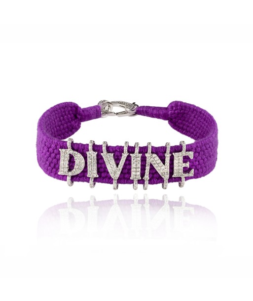 Bracelet Divine violet en argent vous aussi creer 