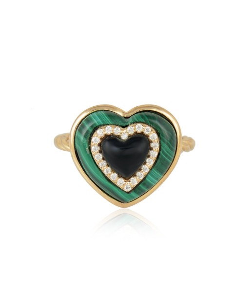 Bague Miamor Malachite de pas cher