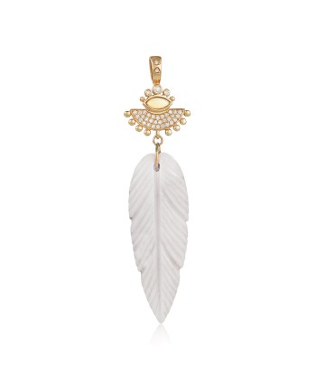 Pendentif Cesar Agate Blanche les ctes