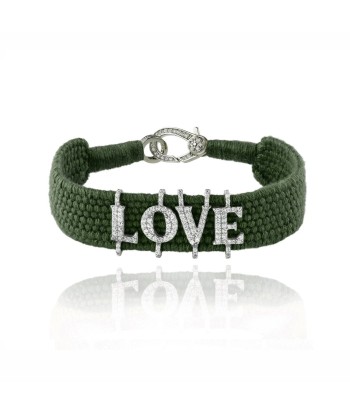 Bracelet love kaki Argent 50% de réduction en Octobre 2024