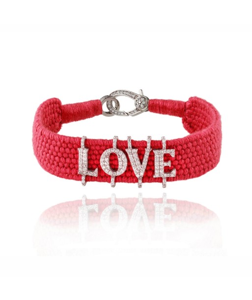 Bracelet love rouge Argent Comparez et commandez 