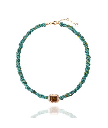 Collier Twist Turquoise JUSQU'A -70%! 