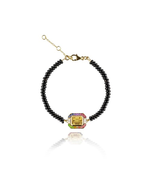 Bracelet Hervine onyx de technologie