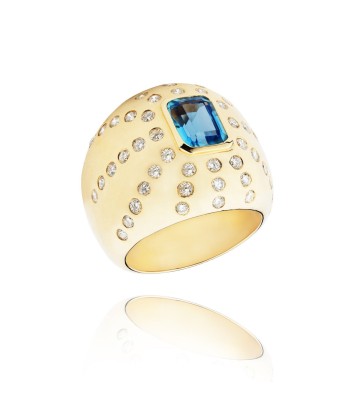 Marteen Gold Ring - Diamonds and Topaz acheter