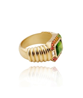 Macy Gold Ring, Green Tourmaline de la marque