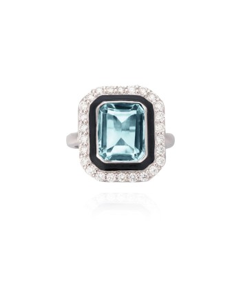 Giny Black ring, Topaz solde