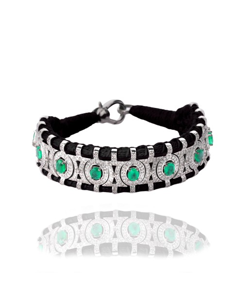 Sao Paulo Black and Emeralds bracelet En savoir plus