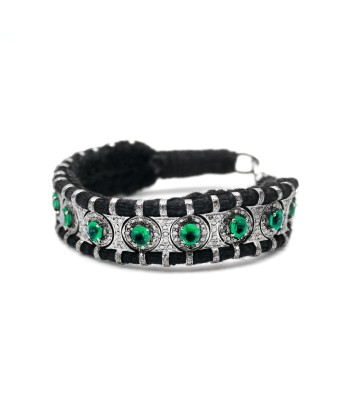 Sao Paulo Black and Emeralds bracelet En savoir plus