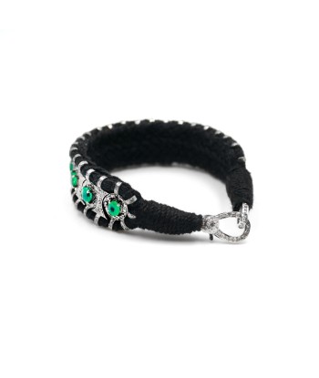 Sao Paulo Black and Emeralds bracelet En savoir plus