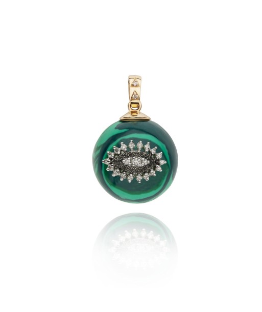 Eye on me malachite pendant en linge